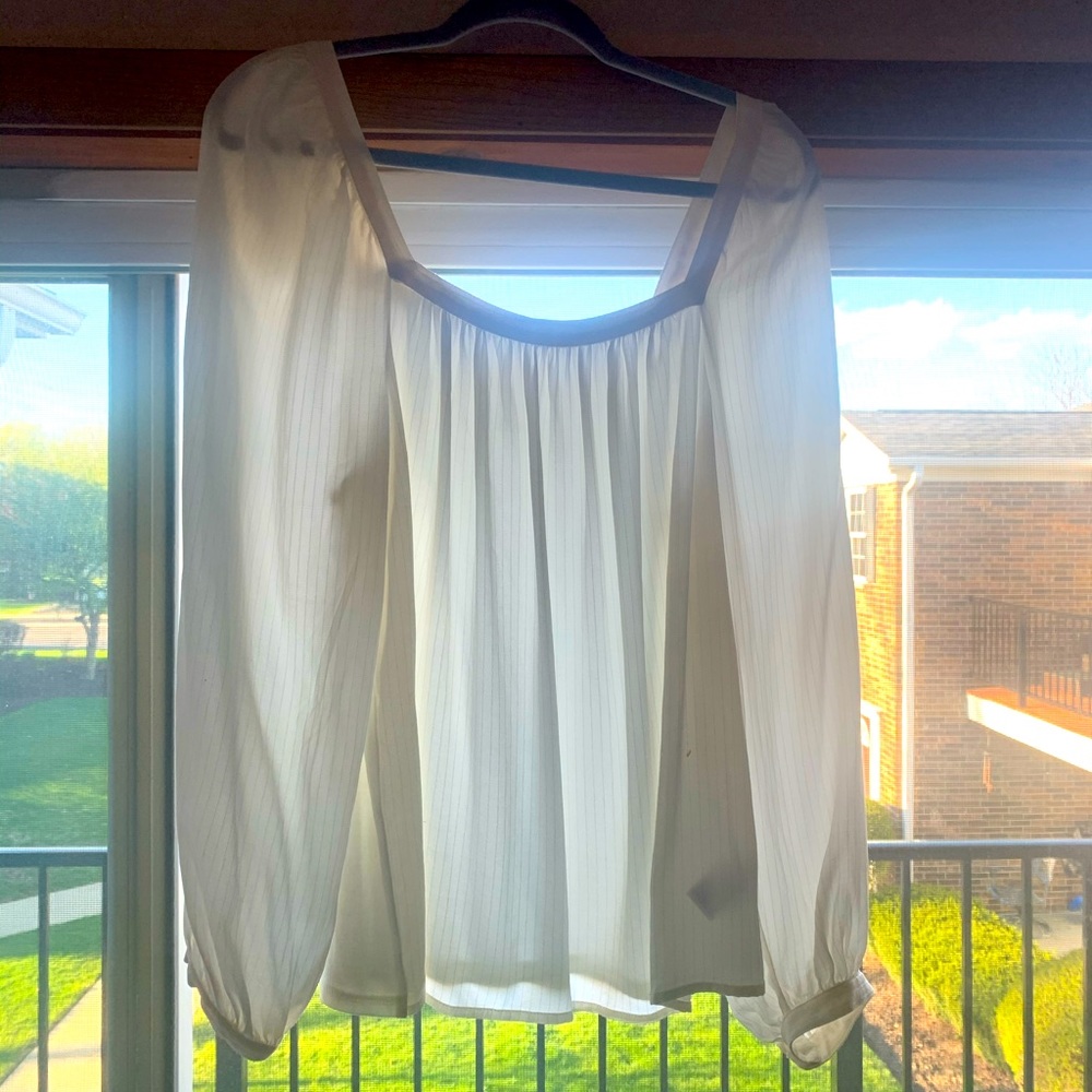 A New Day off the shoulder blouse